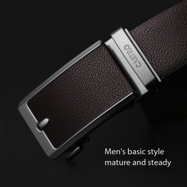 Elegant Cartelo leather belt - Brown MZD93152